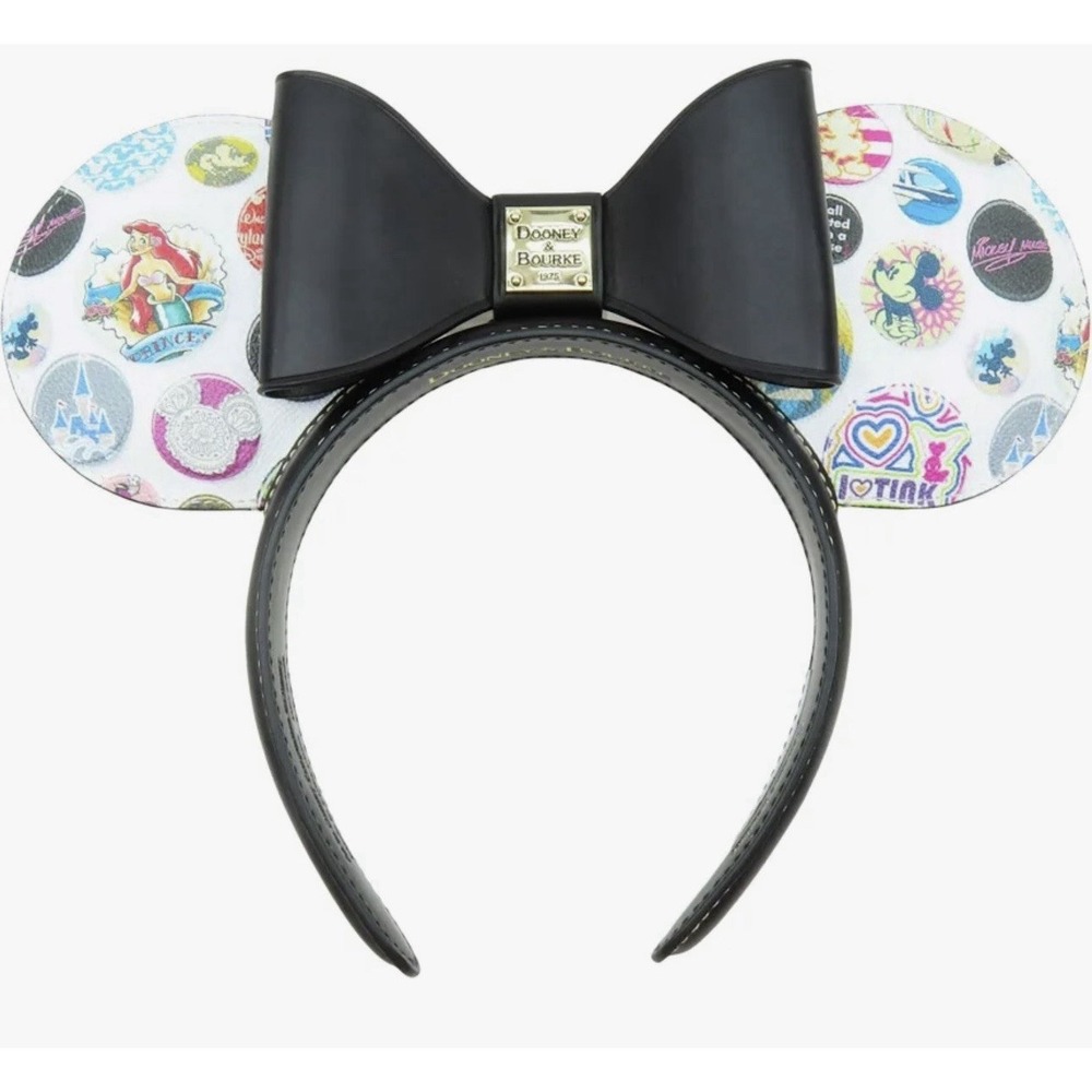 Dooney And Bourke Minnie Ears Disney Button Park Exclusive Headband Dustbag NWT
